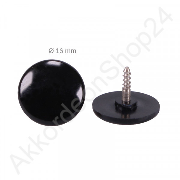 Ø16,0mm treble button black