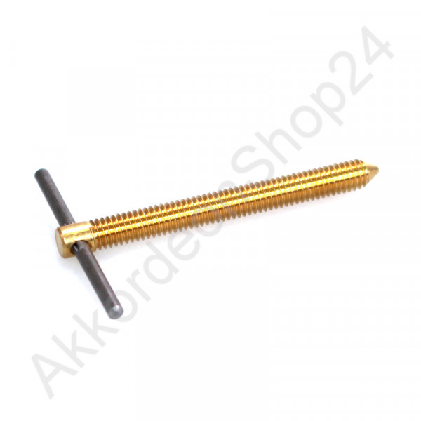 Spindle 42x30 mm, M4 thread, brass