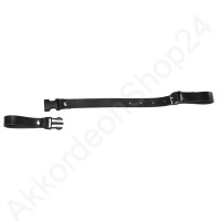 Back strap 37-50 cm leather, black