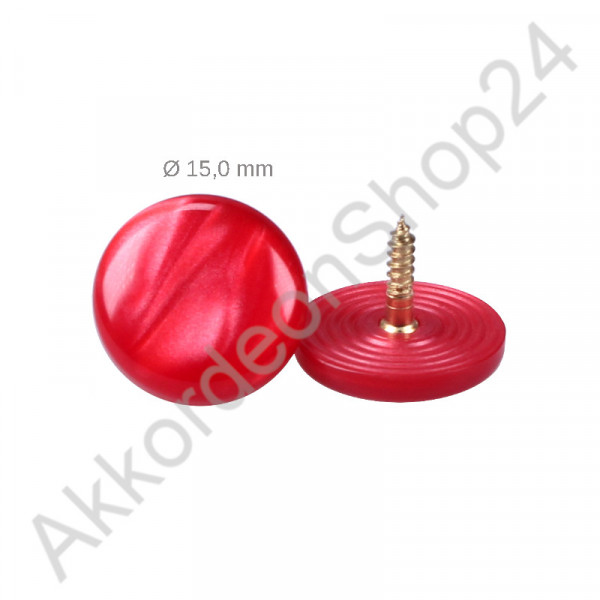 Ø15,0mm treble button pearl red