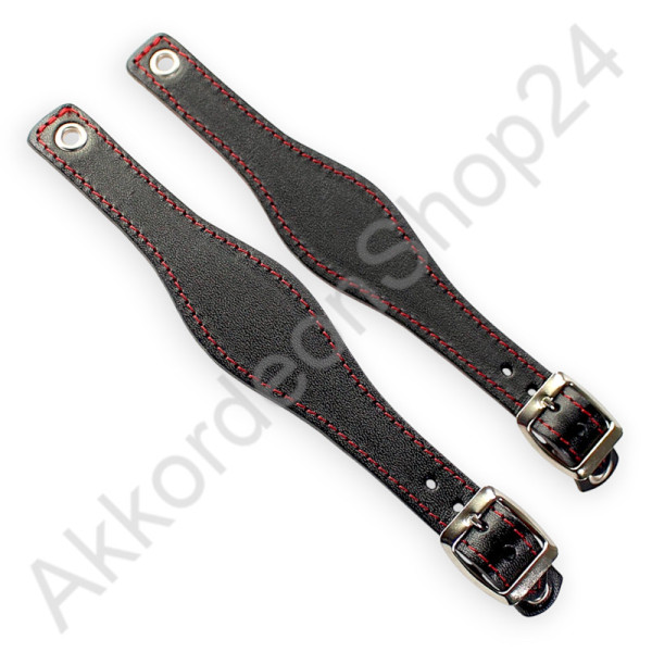 Bass strap for Bandoneon / Concertina black-red