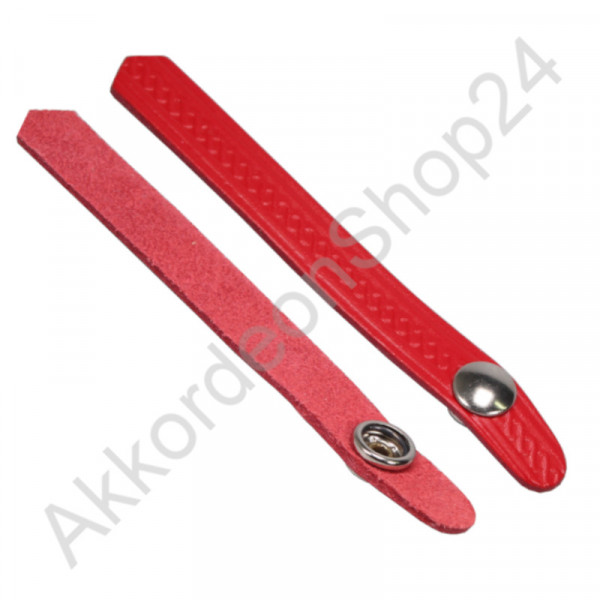 Bellow closure 14cm, push button, red