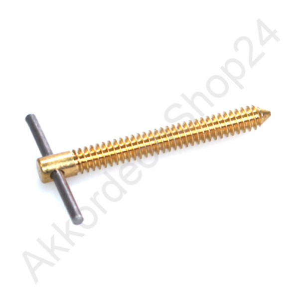 Spindle 42x30 mm, 3/16 inch thread, brass