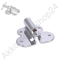 Metal plate for external bass strap adjuster chrome