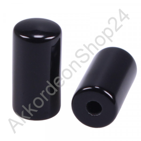 Bass button 7,5x15mm H2,5mm black