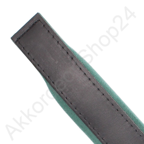 530x50mm leather black / velvet green