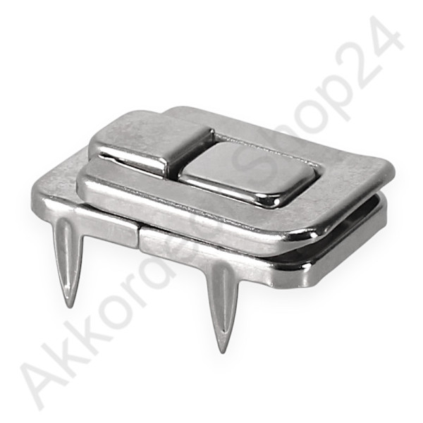 54x34x12mm Case lock nickel-plated with mounting feet