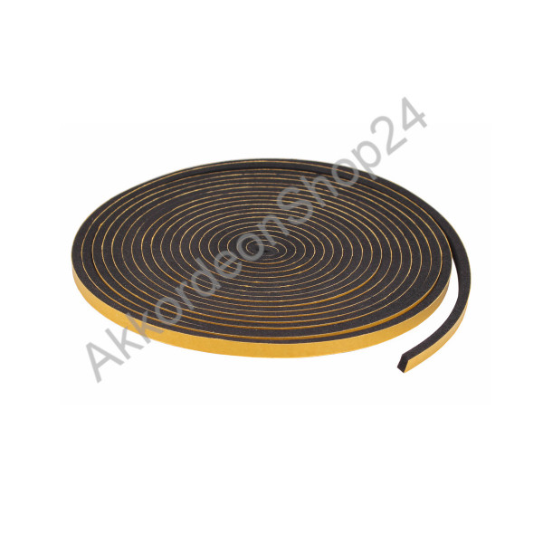 5m roll 6x4mm Bellow-seal, self-adhesive
