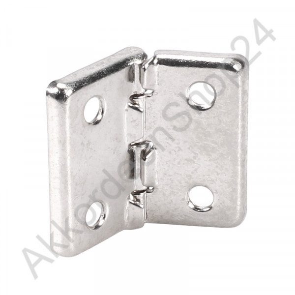 Case hinge 35x40 mm nickel-plated, rivet holes