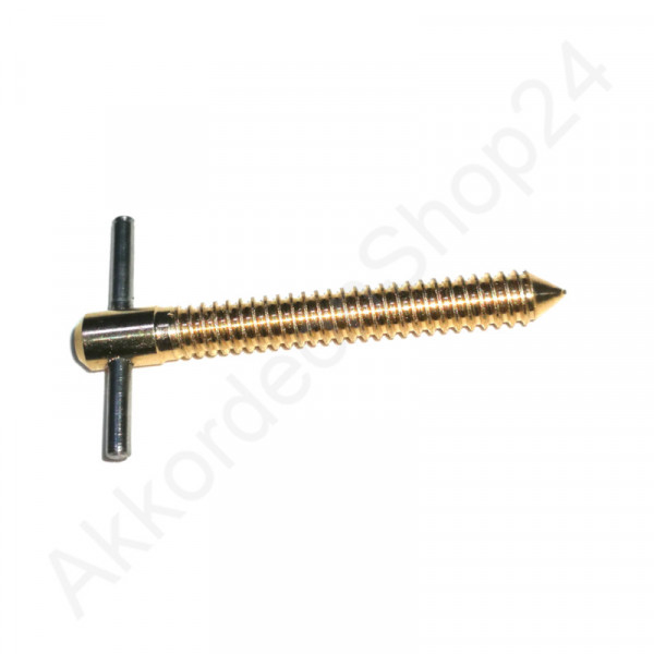 Spindle 40x22 mm, 3/16 inch thread, brass