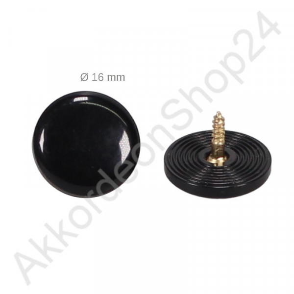 Ø16,0mm treble button black