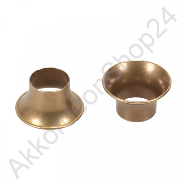 24/14x13mm sound funnel for accordions, brass