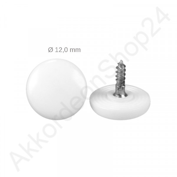 Ø12,0mm treble button white