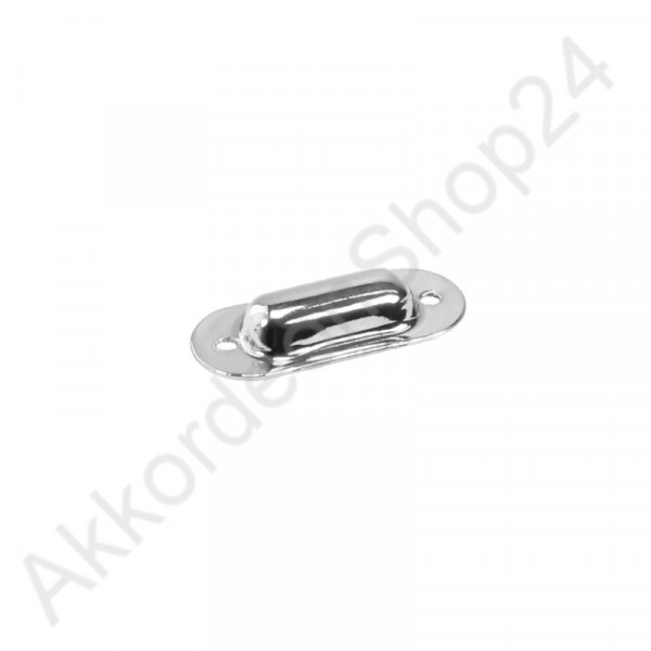 27,6x11,7mm cover for keyboard-axis nickel-plated