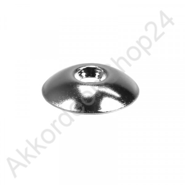 Ø20mm Metal cap for bellows closure chrome