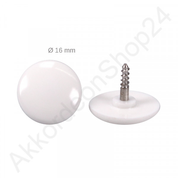 Ø16,0mm treble button white