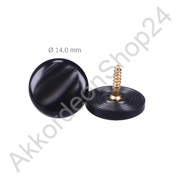 Ø14,0mm treble button pearl black