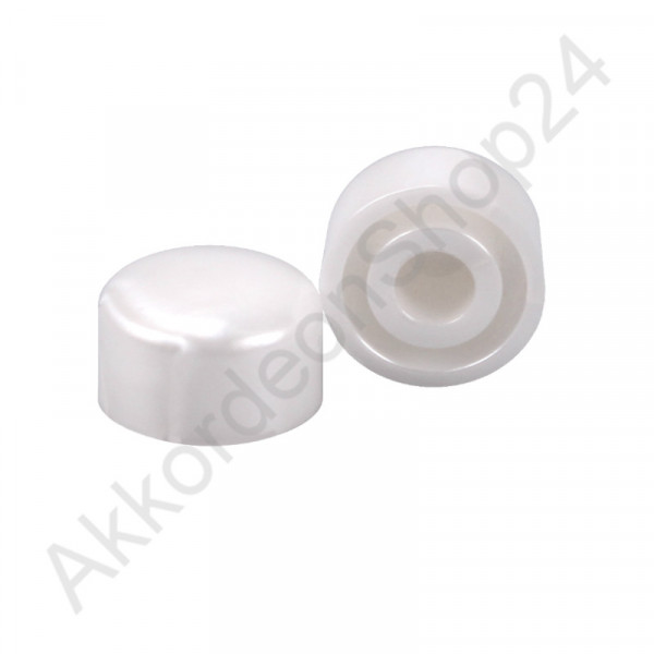 Ø13,0x7,5mm treble button for diatonic accordion white