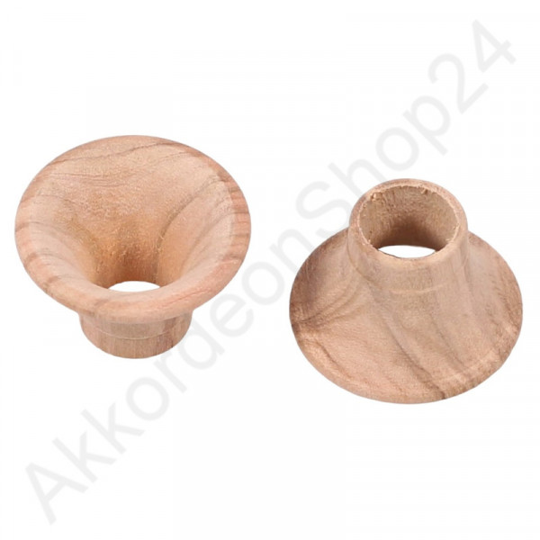 33/16x21mm sound funnel, olive wood