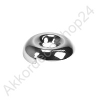 Ø22mm Metal cap for bellows closure chrome