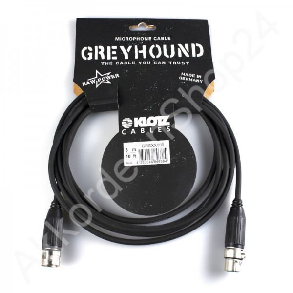 Klotz Greyhound XX030 Microphone- / XLR Cable 3m