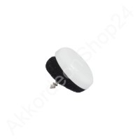 Ø15,0mm treble button white with felt