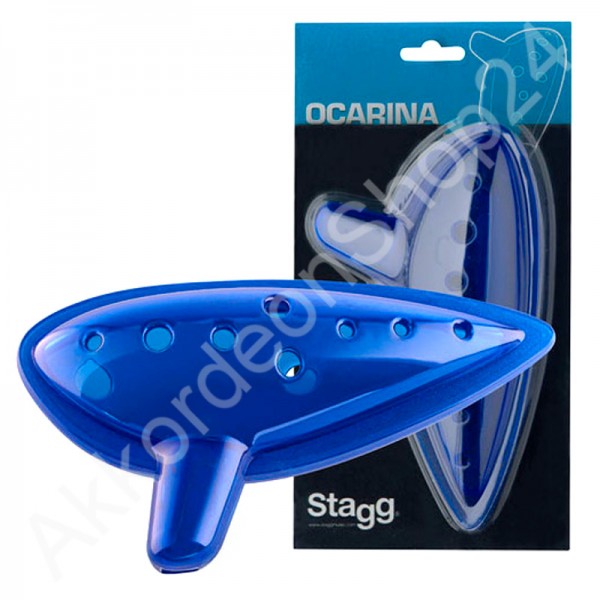 Stagg Plastic Ocarina - blue