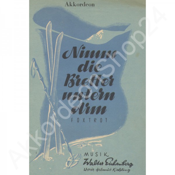Nimm die Bretter untern Arm