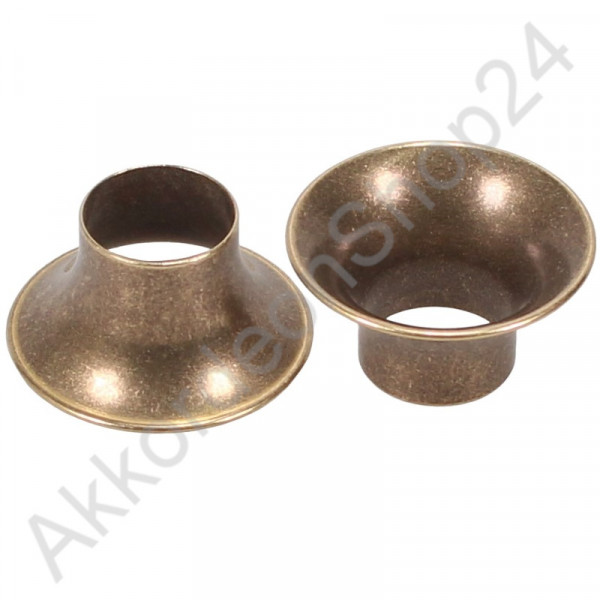 33/17x16mm sound funnel for accordions, brass