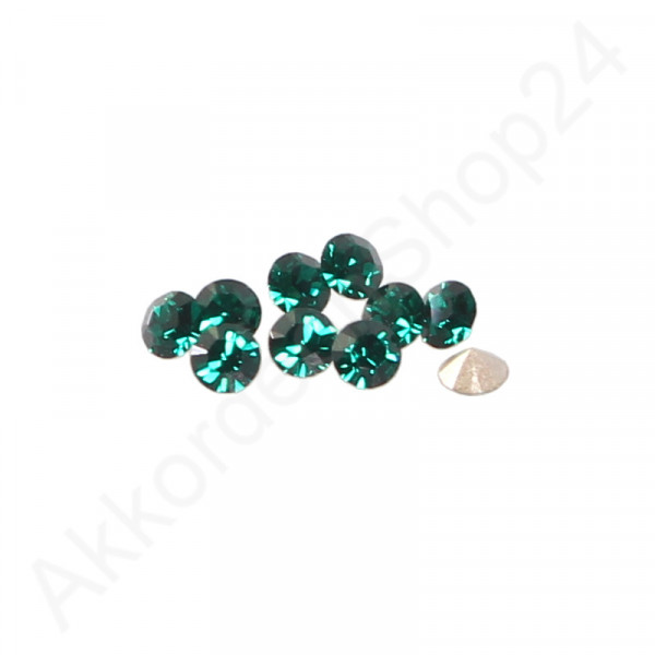 10Stk. PP31 3,8mm EMERALD(205), Swarovski Crystal