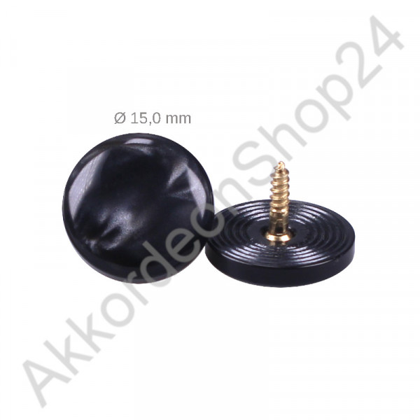 Ø15,0mm treble button pearl black