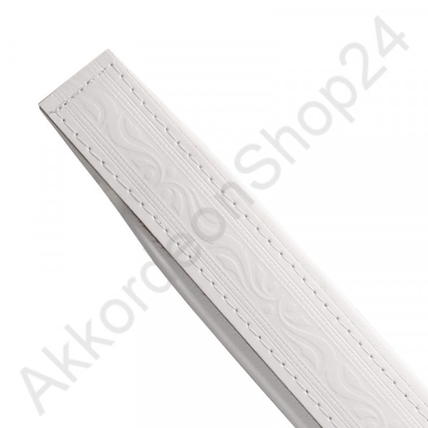 430x50mm leather, white