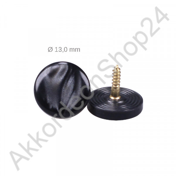 Ø13,0mm treble button pearl black