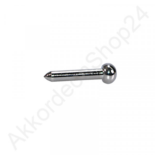 2,8x19mm Bellows pin rounded head - nickel
