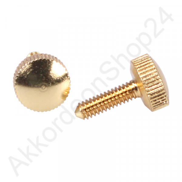 Thumbscrew 9x15mm, color gold