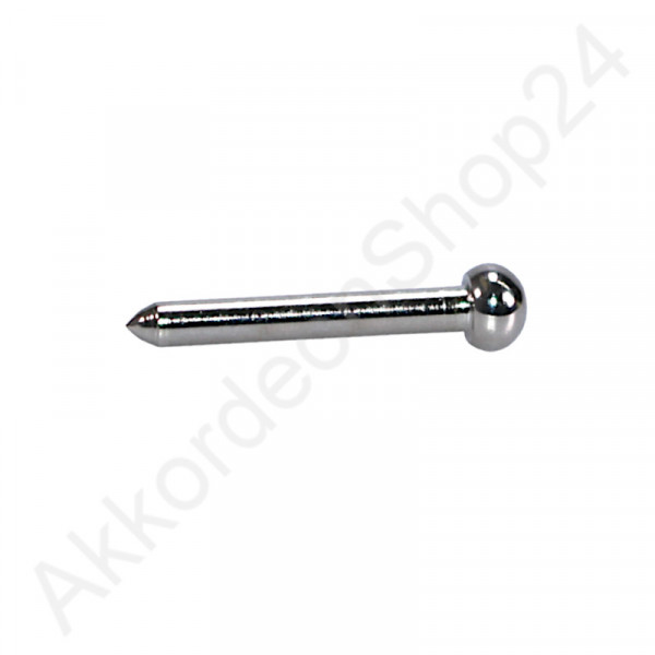 2,8x26mm Belows pin rounded head - nickel