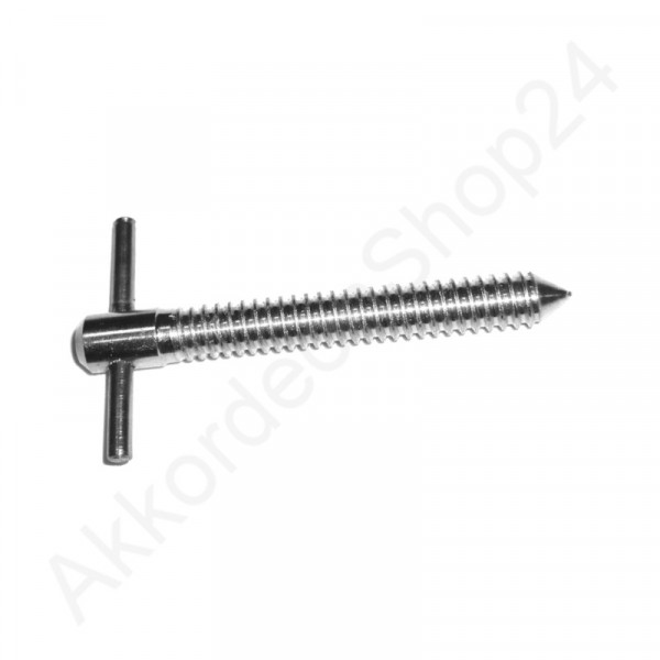 Spindle 40x22 mm, 3/16 inch thread, nickel