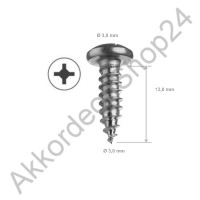 100pcs. screw 3,0x12mm TC