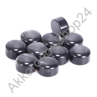 10pcs Ø13,0x7.5mm pearl black buttons for gluing