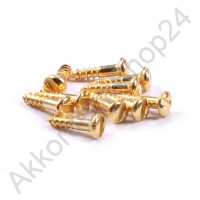 10pcs. screw 1,7 x 8mm color gold