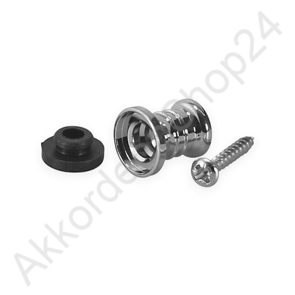 Ø15x19mm accordion feet, chrome