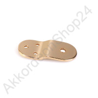 47x22,5mm metal plate for bellows closure gold colour