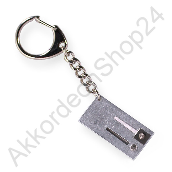 Accordion reed plate key ring