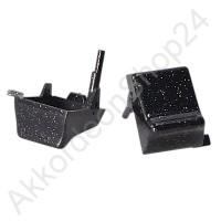Treble register switch, glitter black