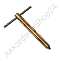 Spindle 42x30 mm, 3/16 inch thread, brass