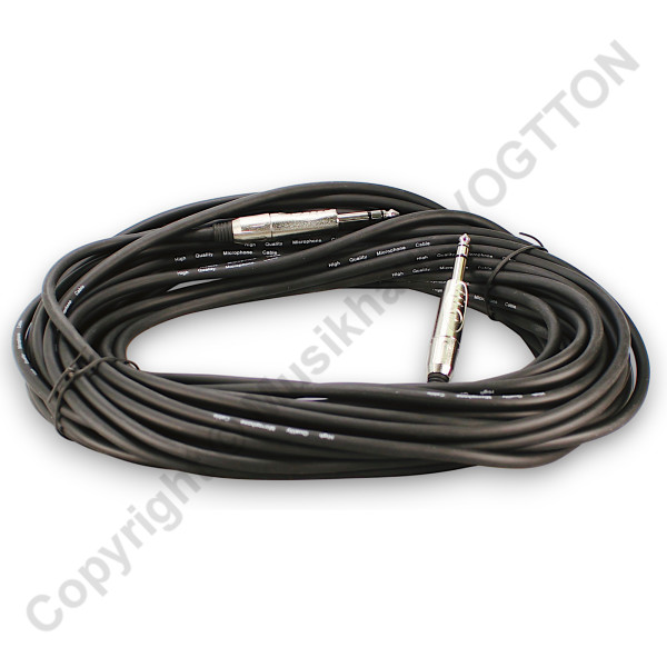 20m Instrument Cable 6,3mm Jack, Balanced
