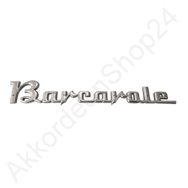 Lettering "Barcarole" plast galvanized (Clearance Item)