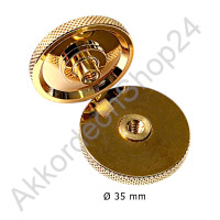 Feinverstellungsrad 35x4,5mm, Goldfarbe