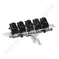 WELTMEISTER 3-choir register mechanism, black