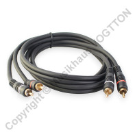 1,5m Twin cinch cable, 2x Cinch male